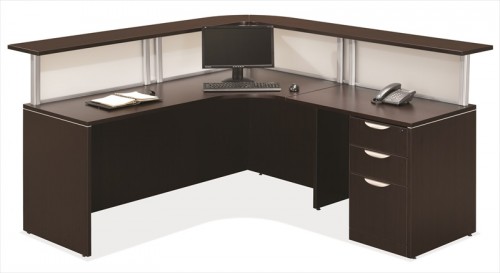 OFFICESOURCE Borders Collection Reception Desk