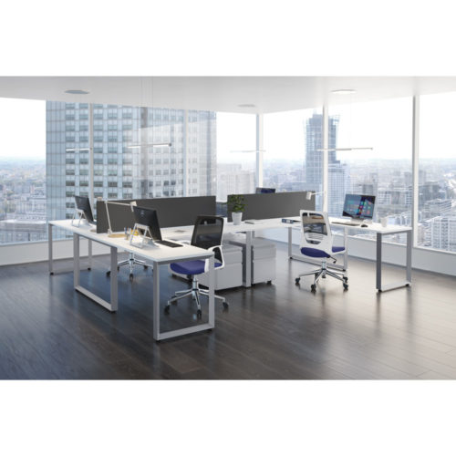 Flexible workstation design can help accommodate safe social distancing.